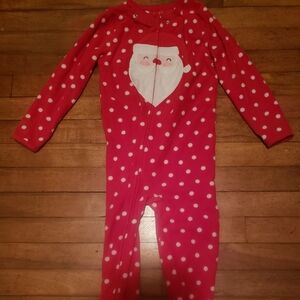 Xmas Carter's 4T Footsie pajamas